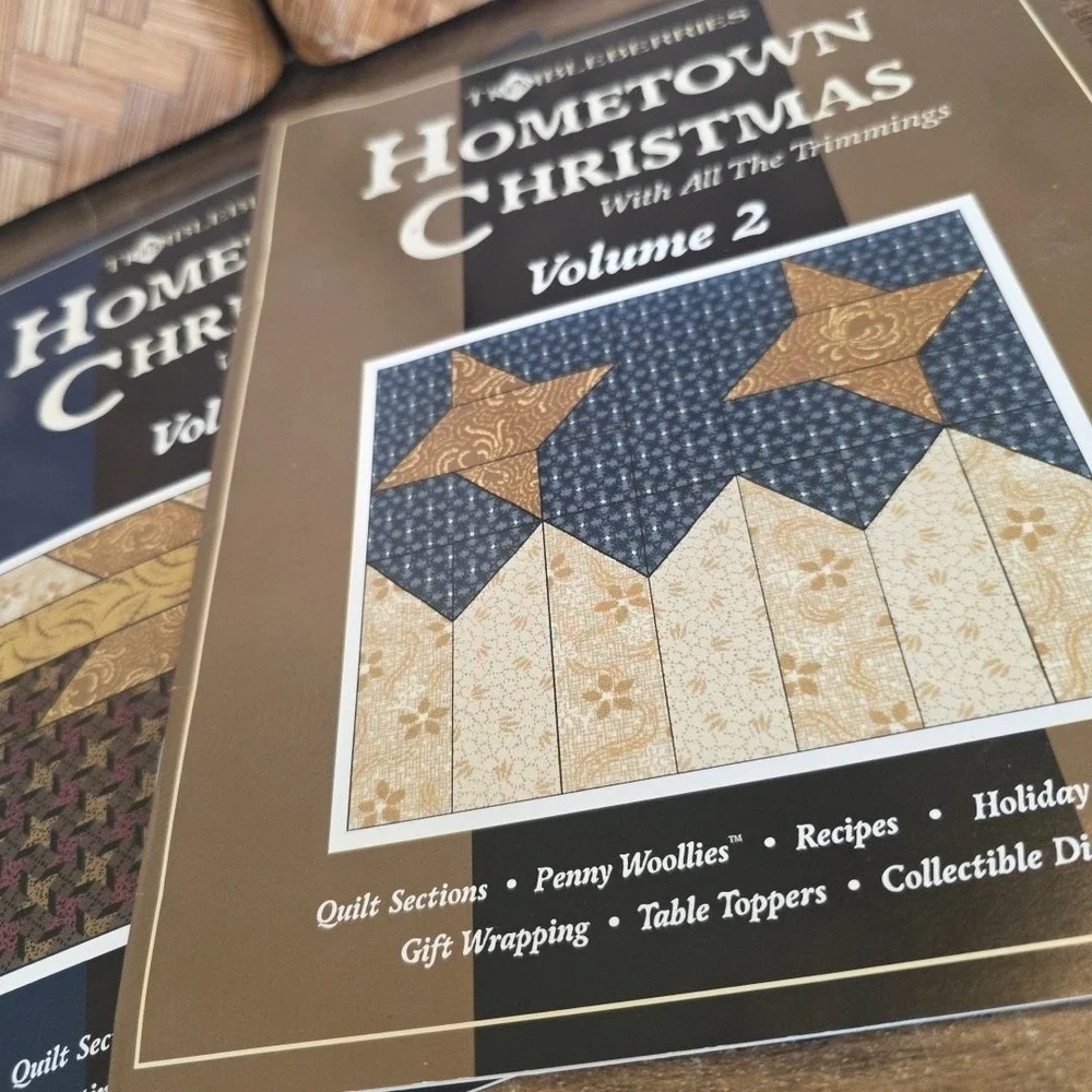 Thimbleberries Hometown Christmas Lot of 3 Volumes 2, 3 & 4 Recipes‎ Quilting